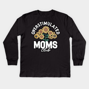 Overstimulated boy mama Kids Long Sleeve T-Shirt